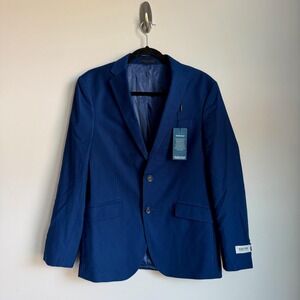 Kenneth Cole Reaction Blazer Mens 38S‎ Blue Ready Flex Techni-Cole 2 Button NWT